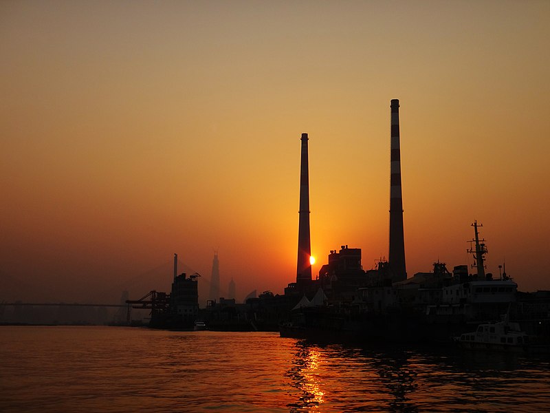 File:Yangshupu Power Plant at sunset.JPG