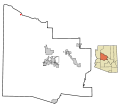 Yavapai County incorporated areas Seligman highlighted.svg