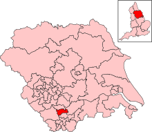 Yorkshire and the Humber - Barnsley South constituency.svg