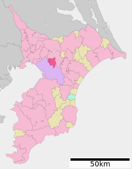 Yotsukaido in Chiba Prefecture Ja.svg