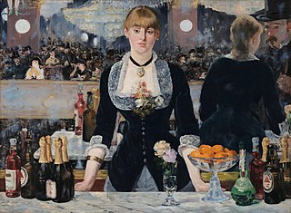 <i>A Bar at the Folies-Bergère</i> Painting by Édouard Manet, considered his last major work - 1882