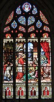 Vitray pencere: Saint Charles Borromeo, Milano'nun veba kurbanlarına viaticum veriyor