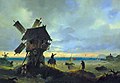 Иван Айвазовский. Ветряная мельница на берегу моря, 1837