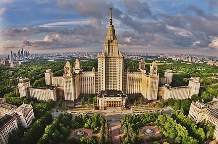 Moscow State University, the most prestigious educational institution in Russia.[95]