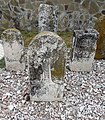 Display of steles collected from gravestones removed from Ingush cemeteries during the deportation