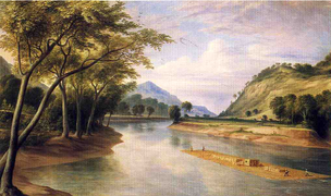 Rivière Ohio près de Marietta, 1855