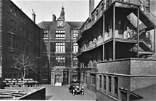 Austin Street premises of Mildmay Mission Hospital in 1892 1892-Mildmay-Mission-Hospital.jpg
