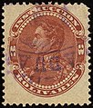 3 Bolivares red brown, Instruccion issue 1900, violet cancelled ADUANA ..MiSt77.