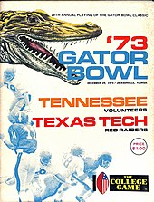 Cover of the 1973 Gator Bowl game program 1973 Gator Bowl Game Program.jpg
