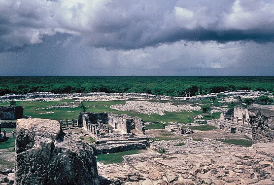 Ruins in Tulum, Mexico (analog photo 1984)