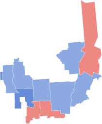 2008 United States House of Representatives Election in New York's 24th Congressional District.svg