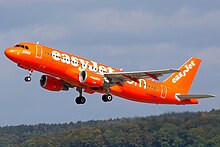 Sonderlackierung des 200. Airbus der easyJet