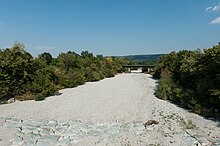 Schwarza bei Bad Erlach im Hitzesommer 2015[9]