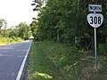 File:2017-07-13 09 54 37 View north along Virginia State Route 308 (Three Creeks Road) at U.S. Route 58 (Southampton Parkway) in Angelico, Southampton County, Virginia.jpg