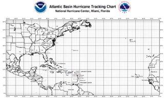 <span class="mw-page-title-main">Tropical cyclone tracking chart</span> Chart used in plotting tropical cyclone tracks