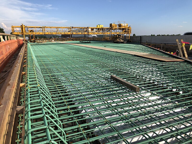 File:2020-06-03 18 25 28 New overpass for Interstate 270 (Washington National Pike) being constructed above Maryland State Route 85 (Buckeystown Pike) in Ballenger Creek, Frederick County, Maryland.jpg