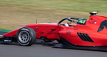 Ugran driving for MP Motorsport during his one-off return in the 2022 Silverstone Formula 3 round. 2022 British Grand Prix (52382338641).jpg