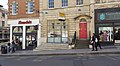 51 Park Street, showing rusticated lower storey, railings, steps and pedimented doorway.