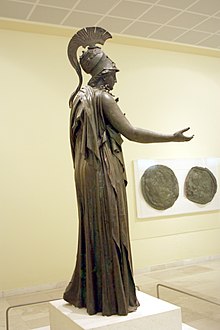 Side view of Piraeus Athena 7378 - Piraeus Arch. Museum, Athens - Athena - Photo by Giovanni Dall'Orto, Nov 14 2009.jpg