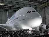 L'A380 dans son hangar