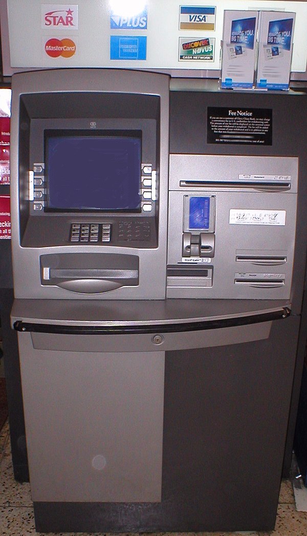An NCR Personas 75-Series interior, multi-function ATM in the United States