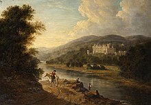   A View of Abbotsford from across the Tweed, by Elizabeth Nasmyth