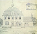Bauplan vom Rathaus Adelshofen (1904)