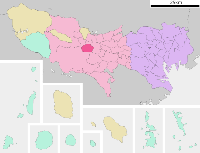 昭島市位置図