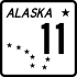 Alaska Route 11 marker