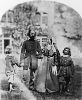 Оскар Густав Рейландер. Альфред и Эмили Теннисон с детьми, около 1862