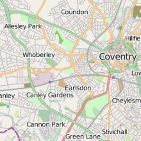 Allesleyparkmap