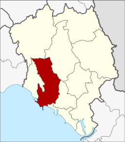 Amplasarea districtului în provincia Chanthaburi