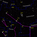 [2] het sterrenbeeld Andromeda