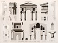 Plan, elevation, and section of the triumphal arch