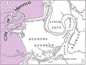 Approximate Boundaries of the City of Henrico in 1619.jpg