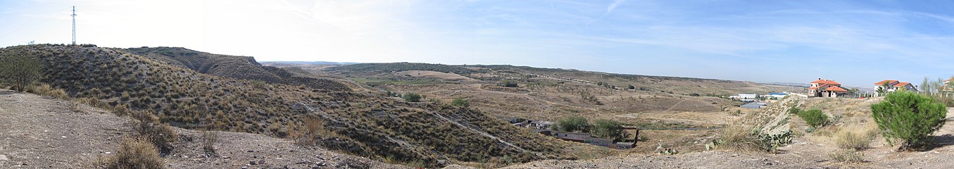 Vista sur desde el Cerro de la Urbanización El Mirador / View to the south from the top of the El Mirador Housing Estate