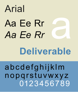 Arial Neo-grotesque sans-serif typeface