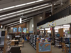 Interior of Cherrydale Branch Library in 2018
