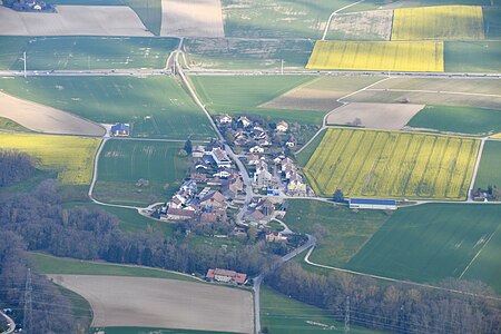 Arnex sur Nyon vue du ciel