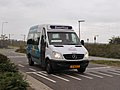 Arriva buurtbus 6407 van het type Mercedes-Benz Sprinter te Beesd.