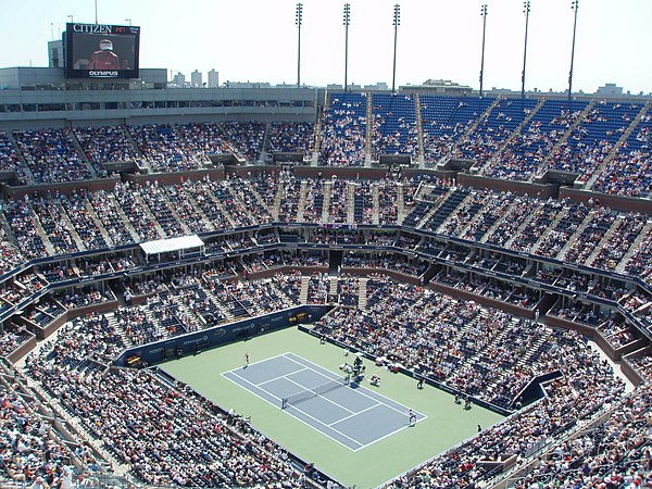 Arthur Ashe Stadium where the Finals of US Open take place