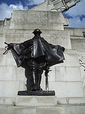 The bronze statue of the driver