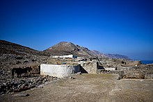 The village of Asfondilitis in Amorgos.