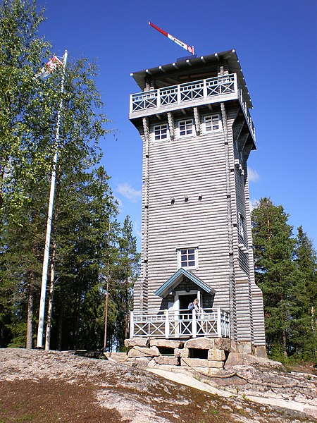 Kirkkovuori Nature Observation tower, Karstula, Central Finland.