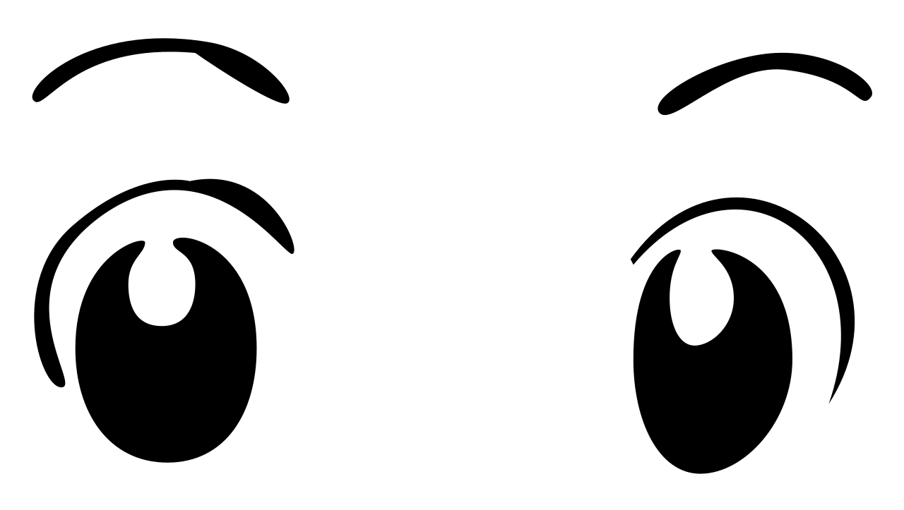 Download File:Basic, wide anime eyes.svg - Wikimedia Commons