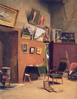 <i>Studio on Rue Furstenberg</i> Painting by Frédéric Bazille