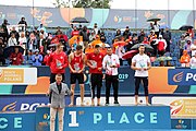 Deutsch: Beachhandball Europameisterschaften 2019 (Beach handball Euro); Tag 6: 7. Juli 2019 – Siegerehrungen English: Beach handball Euro; Day 6: 7 July 2019 – Medal ceremony