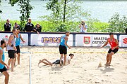 Deutsch: Beachhandball Europameisterschaften 2019 (Beach handball Euro); Tag 2: 3. Juli 2019 – Männer, Vorrunde Gruppe A, Türkei-Deutschland 0:2 (14:22, 16:20) English: Beach handball Euro; Day 2: 3 July 2019 – Men Preliminary Round Group A – Turkey-Germany 0:2 (14:22, 16:20)