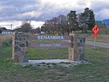 Benambra road sign