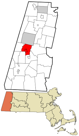Berkshire County Massachusetts incorporated and unincorporated areas Lenox highlighted.svg
